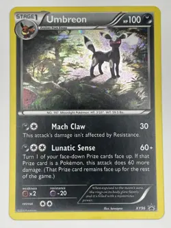 Pokemon TCG Umbreon XY96 Holo Black Star Promo Card 2016 Lightly Played - Image 1