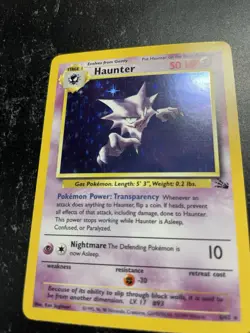 Haunter Fossil Set Pokemon Card 6/62 Holo Rare Pack Fresh - Image 2