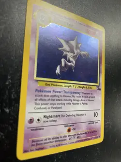 Haunter Fossil Set Pokemon Card 6/62 Holo Rare Pack Fresh - Image 3