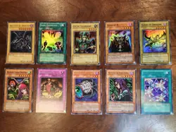 Yugioh 10 Card Lot Holos Red Eyes B. Dragon 1st Edition Holo - Image 1