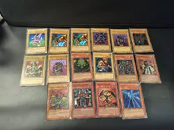 Lot of 16 cards 1996 Yu-Gi-Oh Holographic Rare Vintage Trading Cards - Image 1