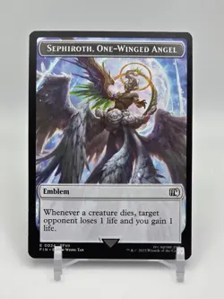 Emblem - Sephiroth, One-Winged Angel Robot Warrior Double-Sided Token Regular - Image 1