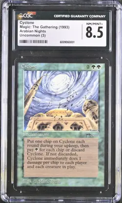 MTG Arabian Nights CYCLONE CGC 8.5 (BIN0001) Graded Power - Image 1