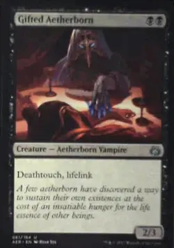 Gifted Aetherborn - Aether Revolt: #61, Magic: The Gathering Nm R142 - Image 1