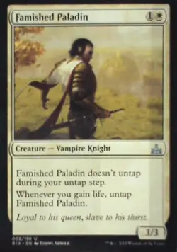 Famished Paladin - Rivals of Ixalan: #8, Magic: The Gathering Nm R129 - Image 1