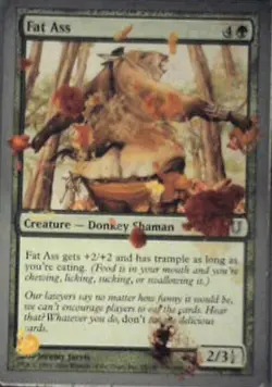 Fat Ass - Unhinged: #95, Magic: The Gathering Nm R127 - Image 1