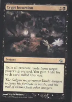 Crypt Incursion - Dragon's Maze: #23, Magic: The Gathering Nm R127 - Image 1