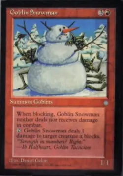 Goblin Snowman - Ice Age: #191, Magic: The Gathering Nm R125 - Image 1