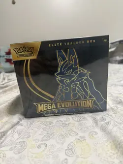 Pokemon TCG Mega Evolutions ETB Lucario Factory Sealed New - Image 1
