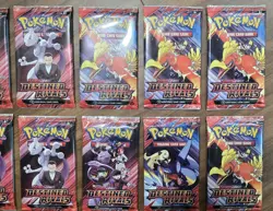 12 Pokemon TCG Scarlet And Violet Destined Rivals Sealed Booster Packs - Image 3