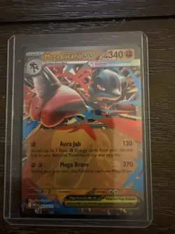 2025 Pokemon Mega Lucario EX 077/132 - 5ban Graphics - Secret Rare Holo - NM Raw - Image 1