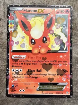Pokemon TCG - Flareon EX RC6/RC32 Generations: Radiant Collection Holo - Image 1