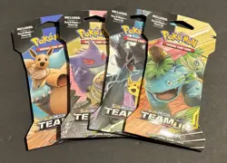 Pokemon TCG Sun & Moon Team Up Lot Of 4 Sleeved Booster Packs Art Set SEALED 820650804878 - Image 1