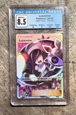 CGC 8.5 - Lusamine 153/156 - Ultra Prism Full Art NM/Mint Pokemon TCG - Image 1