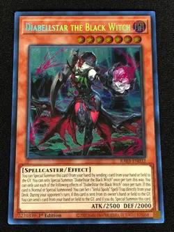 Yugioh Diabellstar The Black Witch RA03-EN032 1st Secret (NM) - Image 1