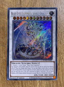Blue-Eyes Ultimate Spirit Dragon | SDWD-EN043 | Secret Rare 1st Ed | YuGiOh Mint - Image 1