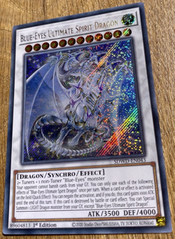Blue-Eyes Ultimate Spirit Dragon | SDWD-EN043 | Secret Rare 1st Ed | YuGiOh Mint - Image 4