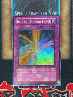 Yugioh Radiant Mirror Force FOTB-EN055 Super Rare 1st Ed NM - Image 1