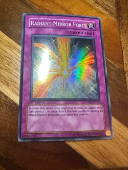 Radiant Mirror Force FOTB-EN055 1st Edition Super Rare PL + BONUS - Image 1