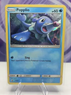 Pokemon TCG Popplio SM03 Holo Black Star Promo Card - Image 1