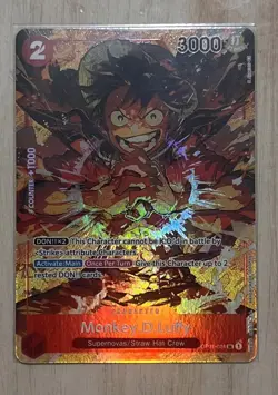 Monkey D Luffy OP01 024 Alt Art One Piece Card Game Romance Dawn English - Image 1