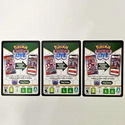 Pokemon TCG 3X Code Cards Lot Mixed SWSH-S&V ERA UNUSED - SHIPPING DELIVERY - Image 3