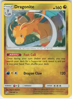 Dragonite - (Cosmos Holo) Promo Miscellaneous Cards & Products 119/181 LP-NM - Image 1