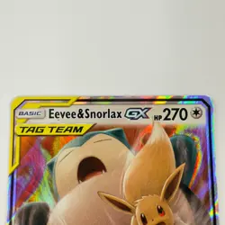Eevee & Snorlax GX 120/181 Team Up Ultra Rare Tag Team Pokemon Card NM - Image 2