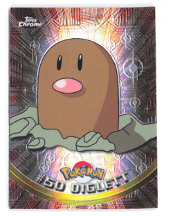 Topps Chrome 2000 Diglett Pokemon Card #50 Holo NM SPECTRA - Image 1