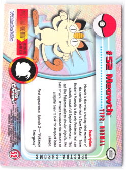 Topps Chrome 2000 Mewoth Pokemon Card #52 Holo NM SPECTRA - Image 2