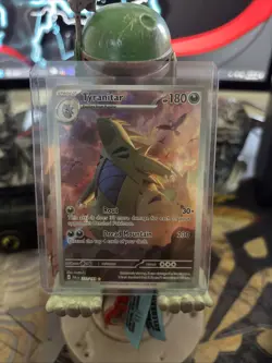 2023 Pokemon TCG Tyranitar Holo Rare Card 222/193 Sv02 Paldea Evolved - Image 1
