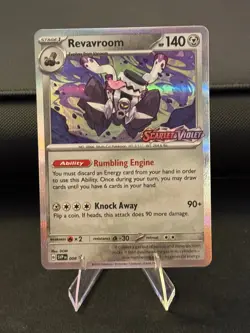 Revavroom SVP 008 Prerelease Black Star Promo Scarlet & Violet Pokemon Card NM - Image 1