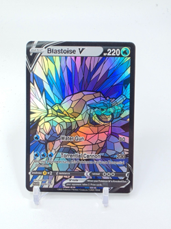 Custom HOLO STAINED GLASS Blastoise Card Holo Blastoise READ DESCRIPTION BELOW - Image 1