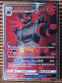 Pokemon Incineroar GX TCG Sun & Moon SM38 Holo Rare Promo Card - Image 1