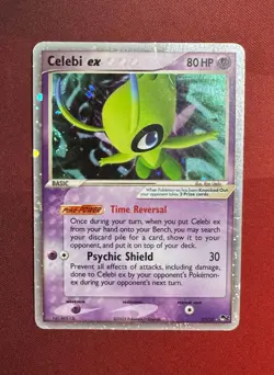 CELEBI EX 17/17 POP Series 2 HOLO rare Pokemon Organized Play promo TCG card - Image 1