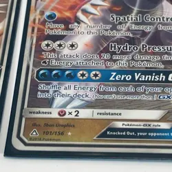 Pokemon TCG Palkia GX Sun & Moon 101/156 + Reshiram Gx 11/70 regular Cards LP - Image 4