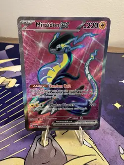Pokemon TCG Miraidon EX Scarlet & Violet Holo Ultra Rare Card 227/198 - Image 1
