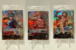 3 Seven Eleven Par. Promos Sabo Ace Luffy ST13-001-002-003 One Piece Card Game - Image 1