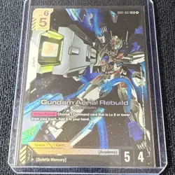 Gundam Aerial Rebuild GD01-067 LR Gundam Card Game Newtype Rising English - Image 4