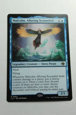 MTG Malcolm Alluring Scoundrel x1- -The Lost Caverns of Ixalan-Lightly Played - Image 1