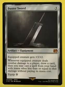 Magic ~ Buster Sword 255 ~ Mythic Non-Foil Rare ~ Final Fantasy ~ Pack Fresh - Image 1