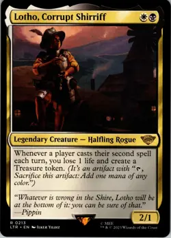 Lotho, Corrupt Shirriff - R - Legendary Creature - Halfling Rogue - Normal - Uni - Image 1