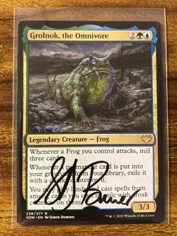 MTG✨Signed GROLNOK, THE OMNIVORE ARTIST PROOF✨Innistrad MINT RARE Dominic Art - Image 2