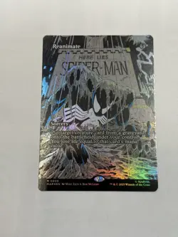 Reanimate (Borderless) Marvel Universe Eternal-Legal Foil MTG SPIDERMAN FOIL RAR - Image 1