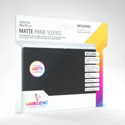 Gamegenic Standard Size Prime MATTE Sleeves - Black (100) : Fits Pokemon - Image 1