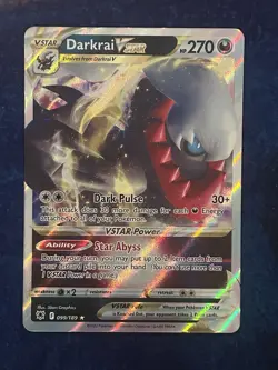Pokemon Darkrai VSTAR # 099/189 - Astral Radiance - LP - Image 1
