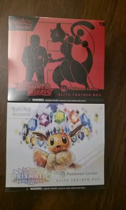 Prismatic Evolutions Elite ETB, 1 Destined Rivals Etb Pokemon Center Exclusive - Image 1