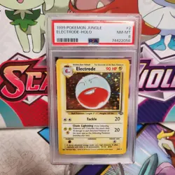 PSA 8 Electrode 2/64 Holo - Jungle - Pokemon TCG - SHIPS FAST - Image 1