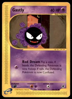 2002 Pokemon E-Card - Expedition Gastly #109 Light Play - Image 1