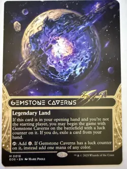 MTG: Gemstone Caverns Borderless Regular Card Edge of Eternities -NM - Image 1